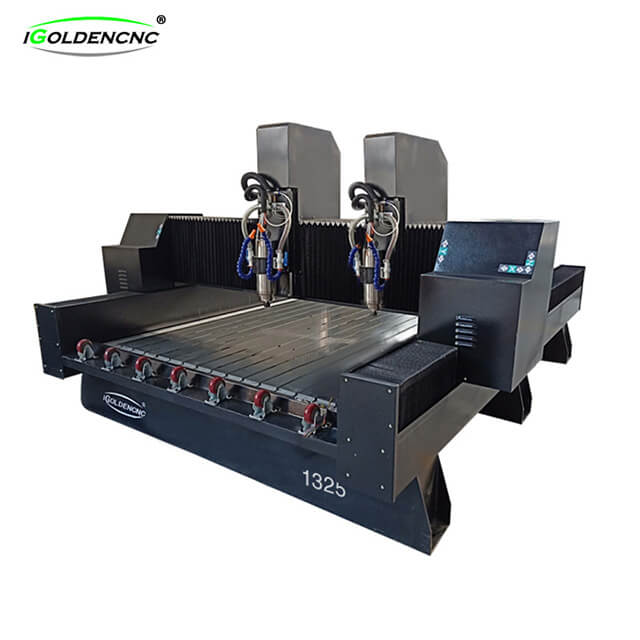 Stone CNC Router with Dual Spindles