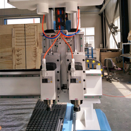 Dual Spindle 3 Axis Woodworking CNC Router Machine