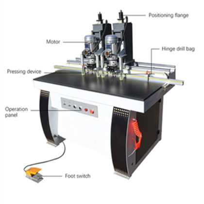 Hinge Drilling Machine for Furniture Door Panel