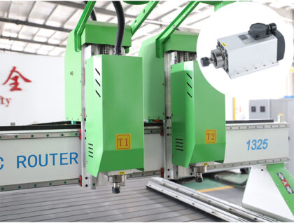 Dual Spindle 3 Axis Woodworking CNC Router Machine