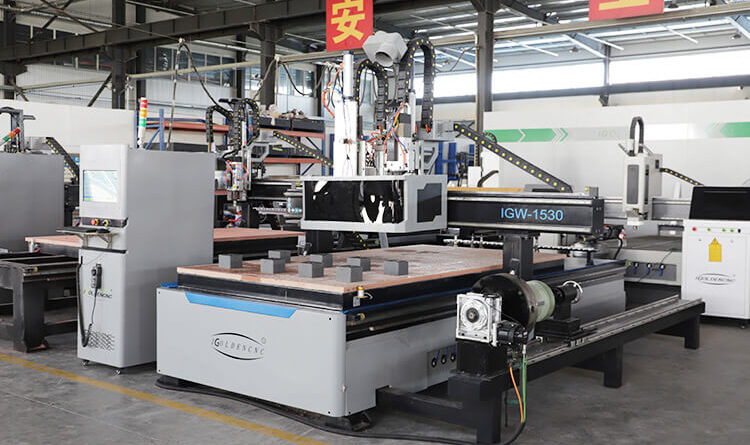 cnc nesting machine with row drilling