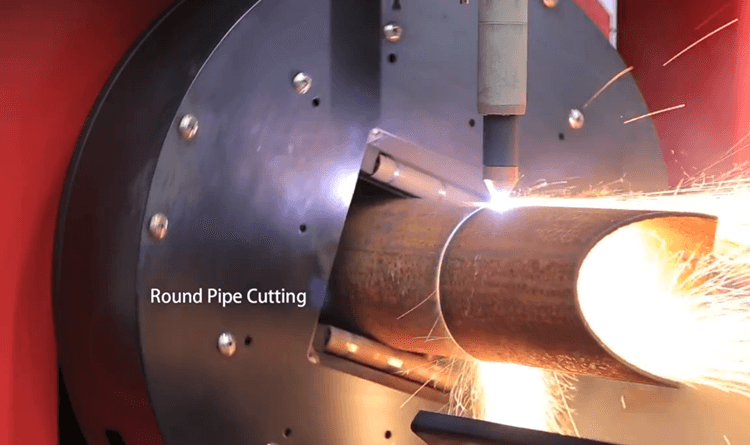 Round tube CNC Plasma Cutting Machine
