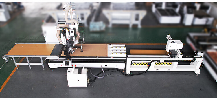 Nesting CNC Machine with Labeling Function